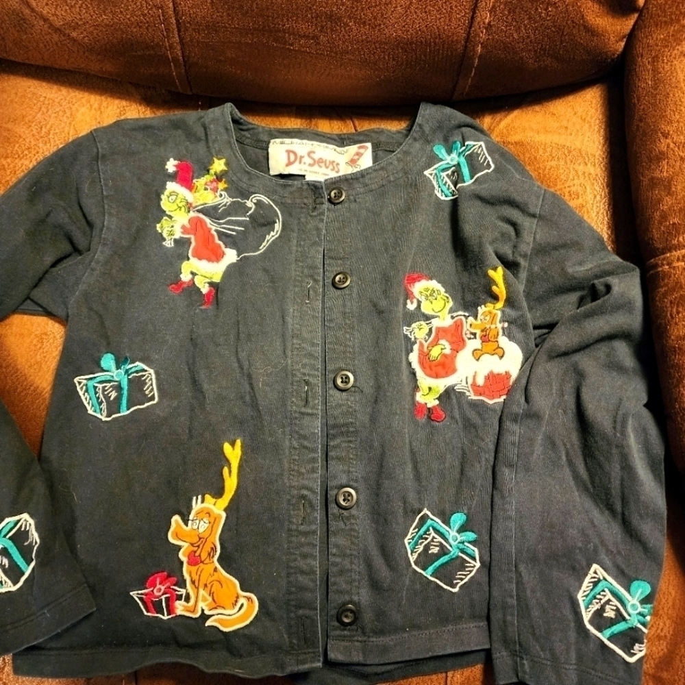 Vintage Y2K Grinch Jacket Cardigan